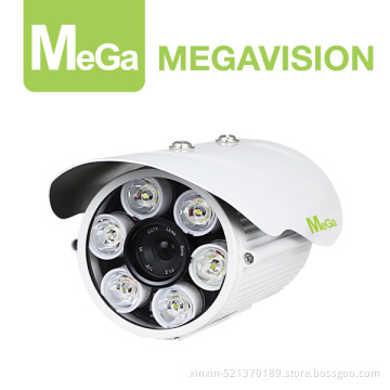 Onvif Poe HD 720p 8mm White LED Array Outdoor IP Camera Mg-3088-Nsp